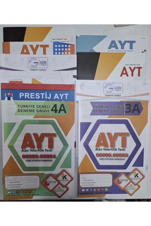 Asimetrik Yayınları AYTPLATINKARMADNM4052 2026 Yks-Ayt Platin Karma Yayınlar Kurumsal 10Lu Paket Deneme Sınavı Türkiye Geneli