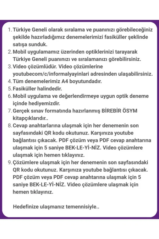 Asimetrik Yayınları TYTBiyoloji40lıMANASM 2026 Tyt Biyoloji 40Lı Manifesto Branş Deneme Paketi Fasikül Seti Özgün Dijital Çözümlü