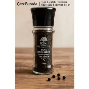 Asır - Tane Karabiber Seramik Öğütücülü Değirmen 50 gr