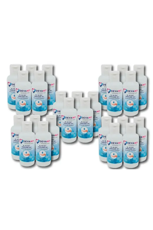 aşk-ı sermest DZNFKTN57 Devanit Dezenfektan - El Temizleme Jeli 25 Adet 100 Ml Jel