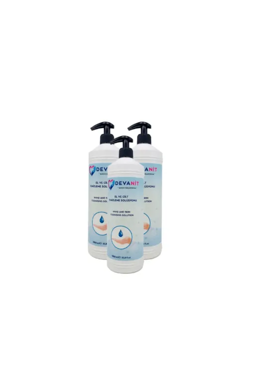 aşk-ı sermest DZNFKTN69 3 Adet, 1000 Ml Solüsyon, Devanit Dezenfektan-El Temizleme Jeli