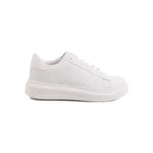 Aspor Beyaz Bağcıklı Kadın Sneaker
