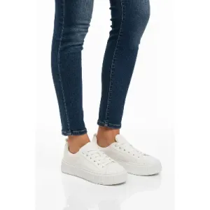 Aspor Beyaz Bağcıklı Unisex Spor Ayakkabı