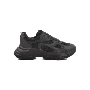 Aspor Siyah Fileli Kadın Spor Ayakkabı Sneaker