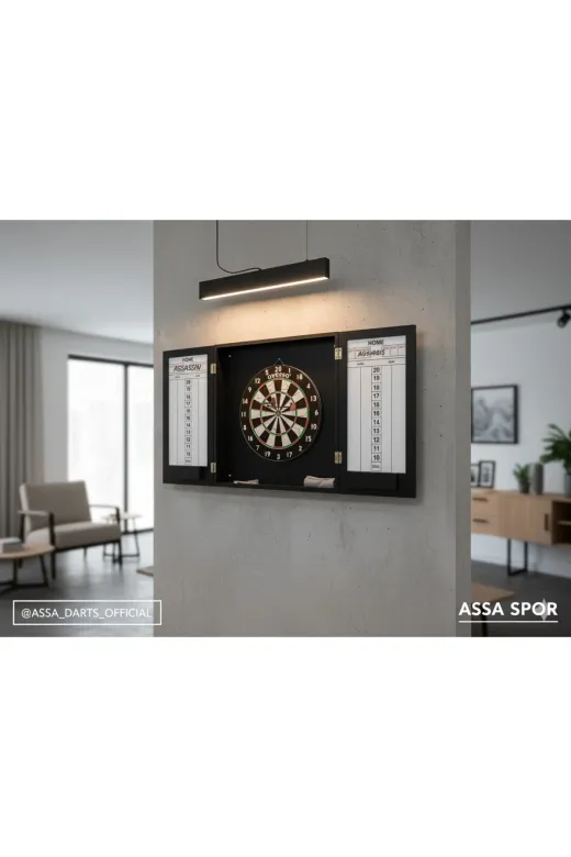 assa spor AKT-033 Duvara Monte Dart Dolabı Dart Malzemesi Profesyonel