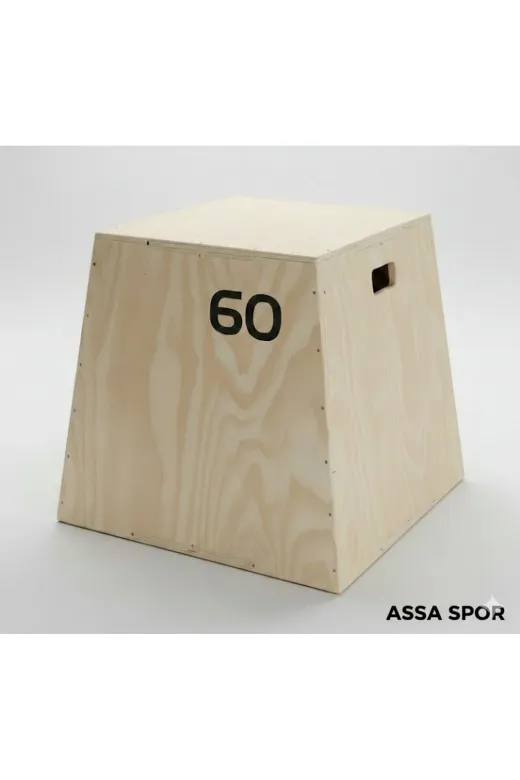 ASSASPOR CRS-050-60 Crs-050 60 Cm Ahşap Pliometrik Zıplama Kutusu (Plyo Box) – 18 Mm – Montajlı Gönderim