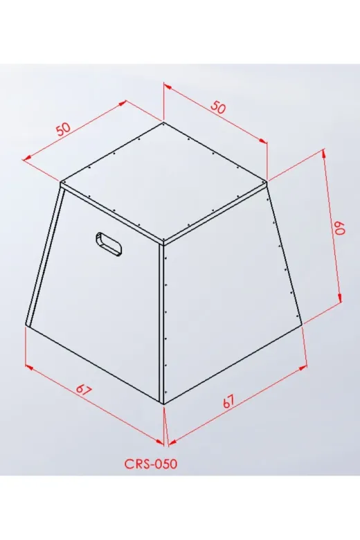 ASSASPOR CRS-050-60 Crs-050 60 Cm Ahşap Pliometrik Zıplama Kutusu (Plyo Box) – 18 Mm – Montajlı Gönderim