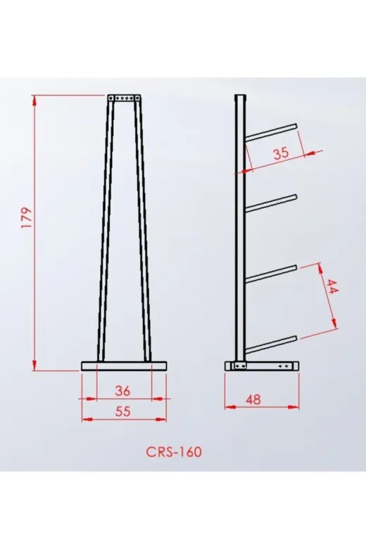 ASSASPOR CRS-160-1 Sağlık Topu Kulesi Assa Model 45 Cm Tekli Dambıl Standı Profesyonel