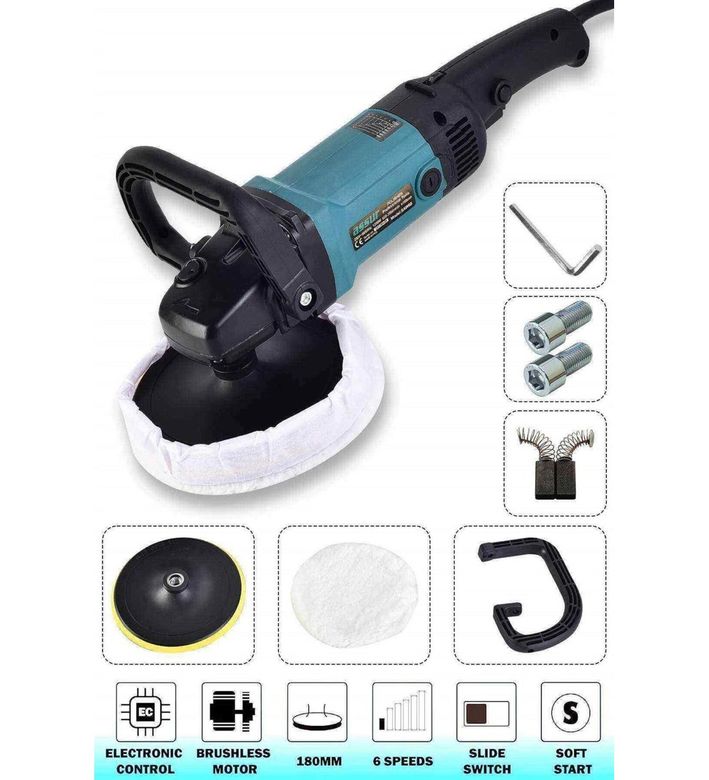 Assur Asr405 Plus Devir Ayarlı Polisaj Makinesi 1300 Watt 180Mm