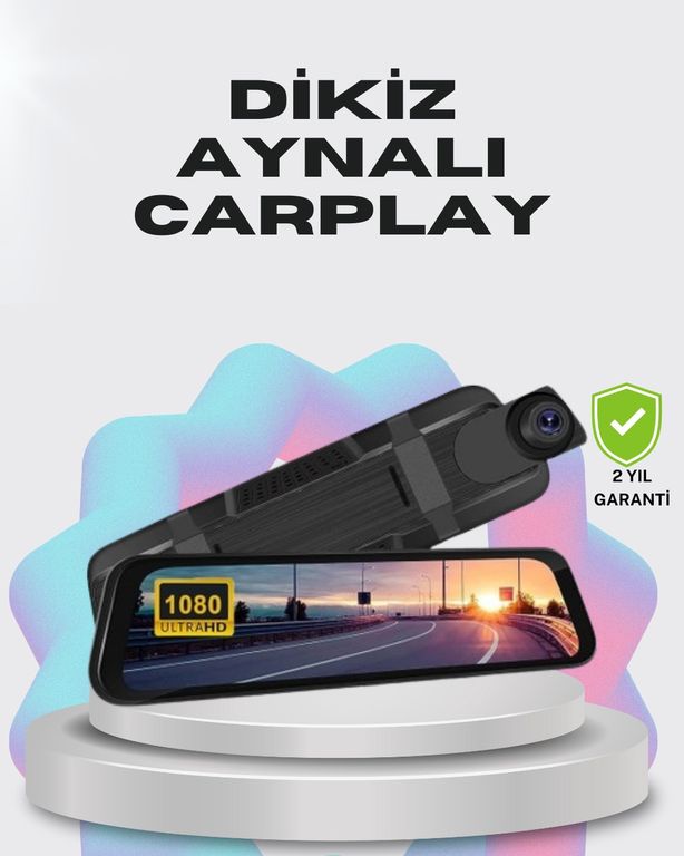 ASTRALTECH 115742263 1080P Çift Kameralı Dokunmatik Dikiz Aynası G Sensörlü