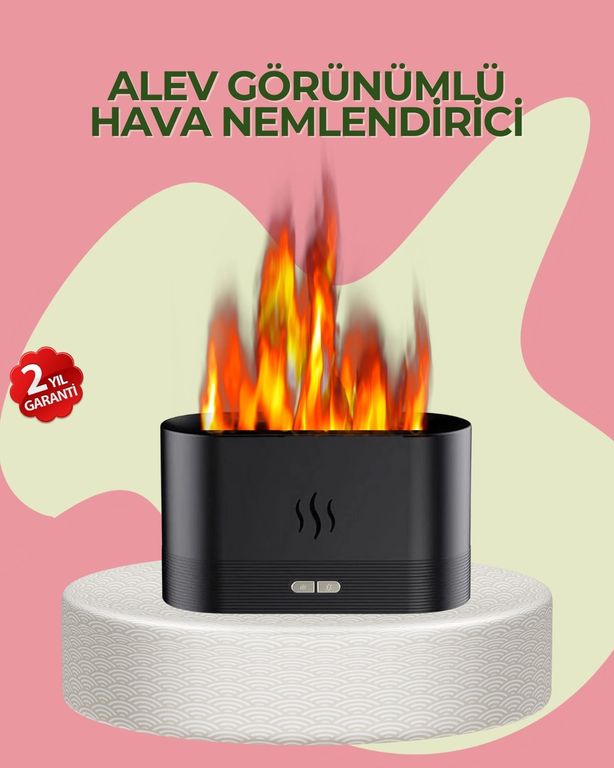 ASTRALTECH 116041518 Kumandalı Alev Görünümlü Led Hava Nemlendirici Buhar Makinesi Diğer
