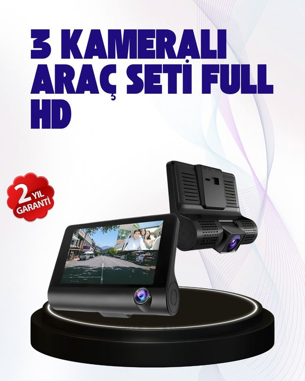 ASTRALTECH 97264730 170 Geniş Açılı Araç Kamerası - 4.0' Ips Ekranlı Full Hd Dvr