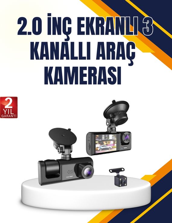 ASTRALTECH 97264736 Araç İçi Kamera Seti 170 Geniş Açı, Hareket Algılama Ve Park Koruma