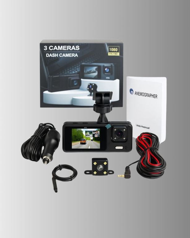 ASTRALTECH 97264739 3 Kameralı Araç İçi Dvr Kayıt Cihazı Ön İç Arka Kamera Full Hd
