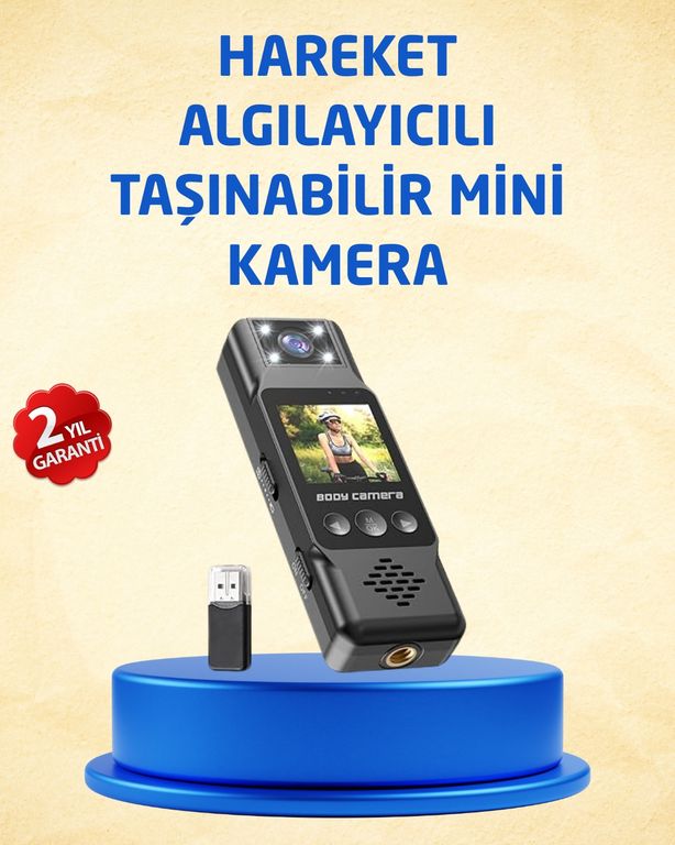 ASTRALTECH 97949042 Taşınabilir Full Hd Mini Kamera Tft Ekranlı