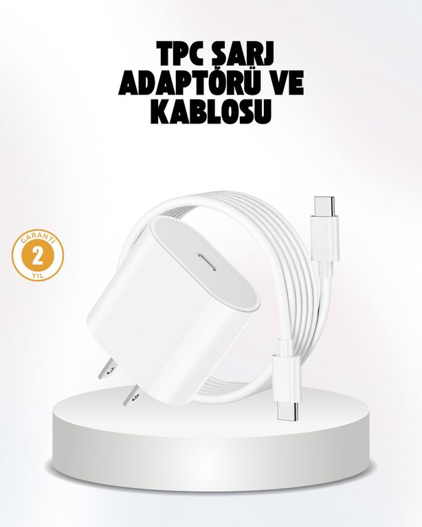 ASTRALTECH TKNUCZ25WİPHONEŞARJ-5MKR İphone Ve İpad Uyumlu 20W Güvenli Usb-C Hızlı Şarj Adaptörü Standart