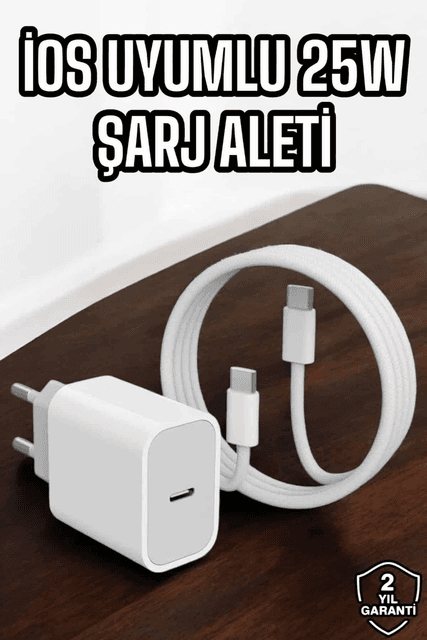 ASTRALTECH TKNUCZ25WİPHONEŞARJ1MKR Şarj Aleti İos 15/15 Pro Max Uyumlu Şarj Adaptörü Ve Kablosu Standart