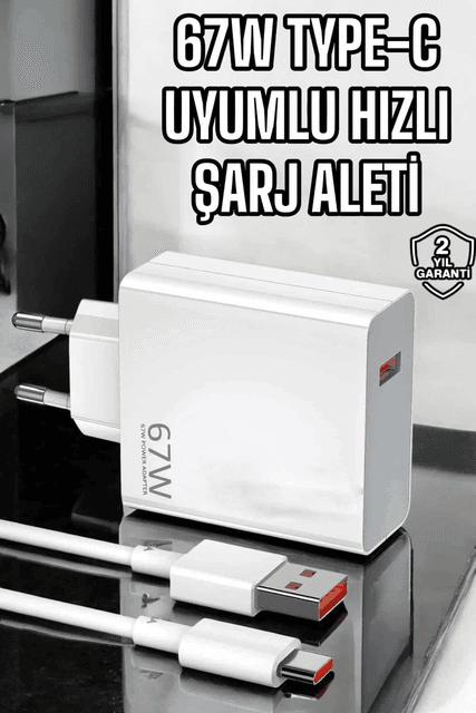 ASTRALTECH TKNUCZ67WŞARJ2MKR Şarj Aleti Turbo Hızlı 67W Type-C Hızlı Şarj Standart