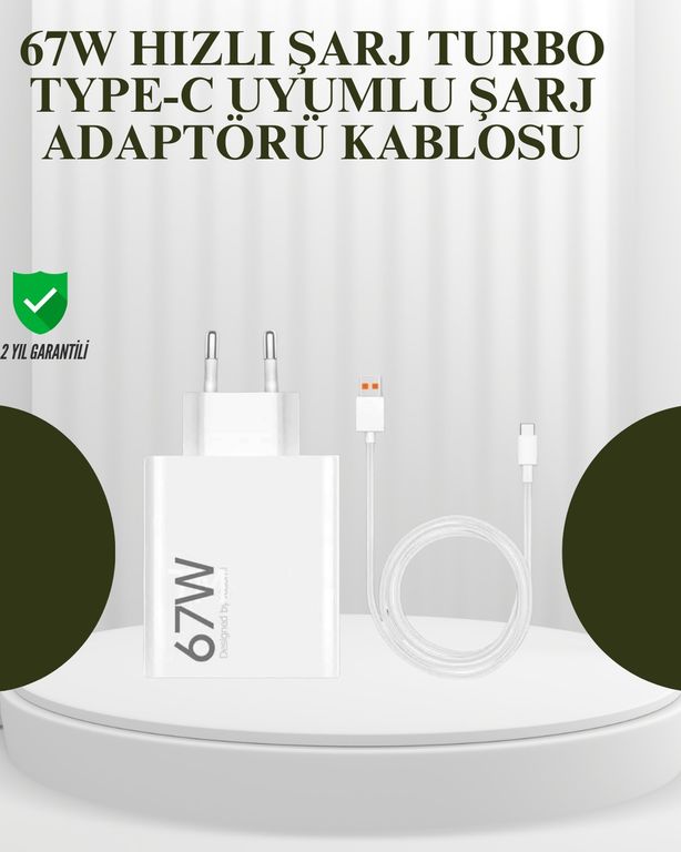 ASTRALTECH TKNXUCZ67WŞARJ-2MKR 67W Güçlü Şarj Adaptörü Ve Turbo Kablo Uzun Ömürlü Dayanıklı Tasarım Standart