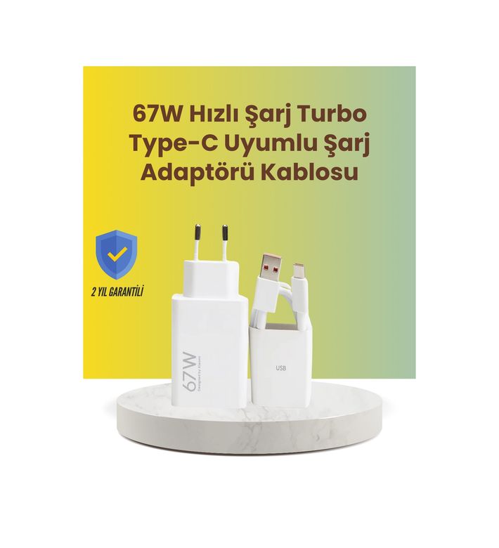 ASTRALTECH TKNXUCZ67WŞARJ-4MKR 67W Hızlı Şarj Adaptörü Ve Veri Aktarım Özellikli Type-C Kablo Seti Standart