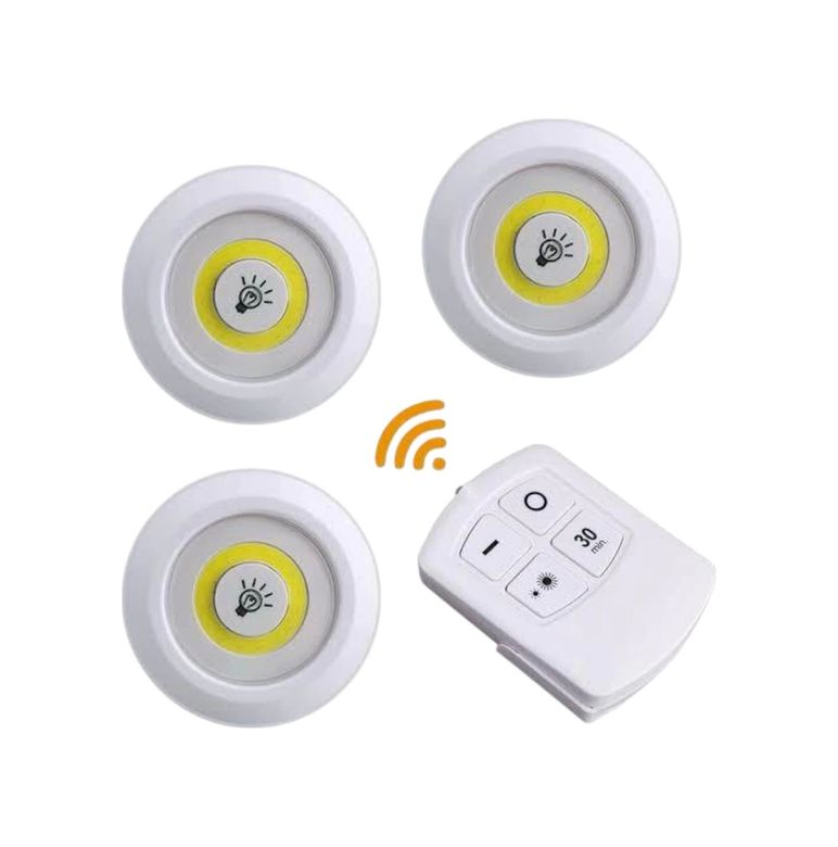 ASTRALTECH TRİTHLTUUCZ3LÜLAMBA-BLNCCC Led Lamba 3'lü Uzaktan Kumandalı Yapışkanlı Çok Renkli