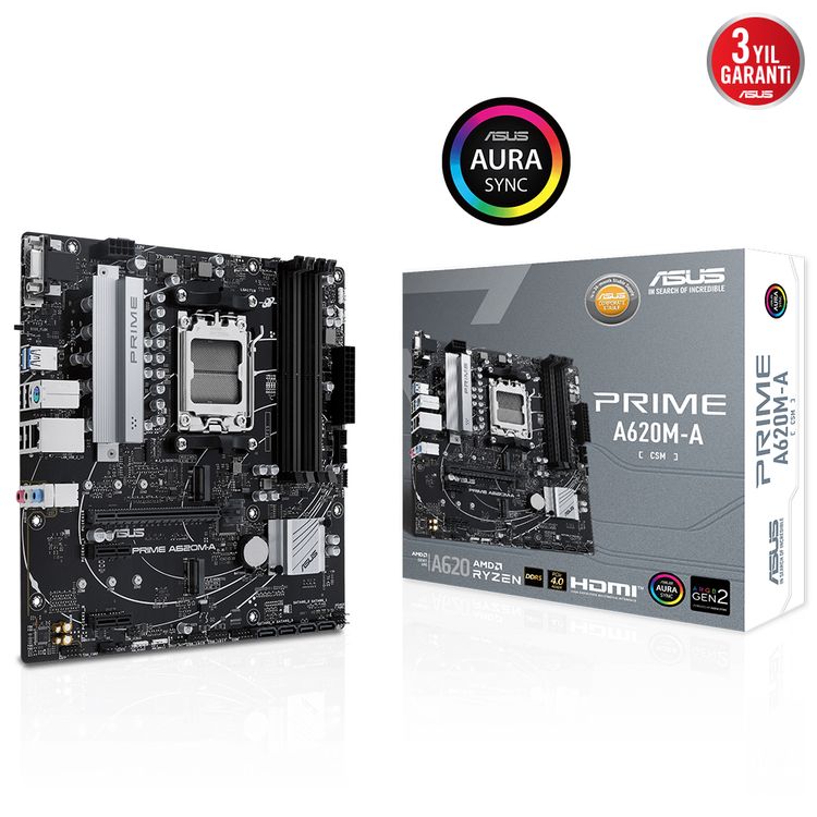 Asus Prime A620M-A-CSM AM5 Anakart