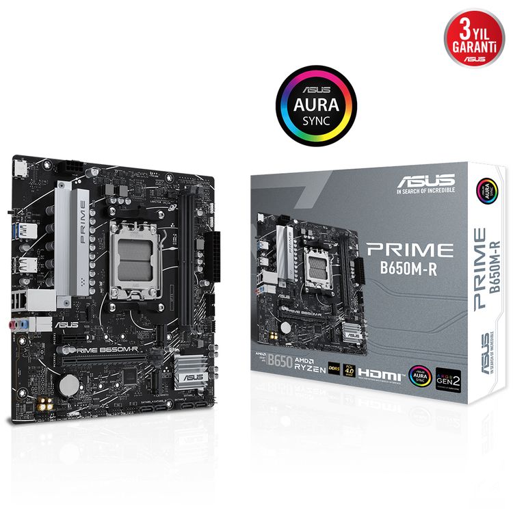 Asus Prime B650M-R AM5 Ryzen DDR5 Anakart (HDMI)