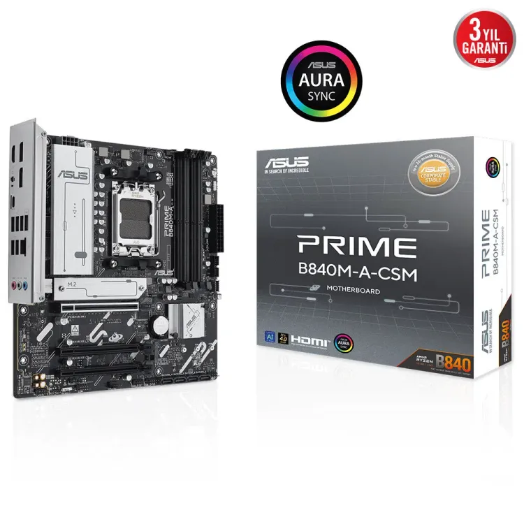 Asus Prime B840M-A-CSM AM5 Anakart