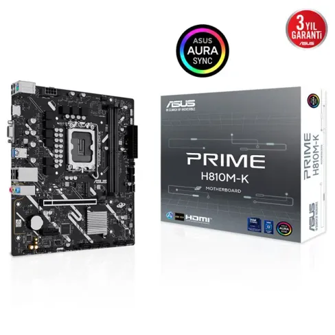 ASUS Prime H810M-K Intel LGA1851 DDR5 Anakart