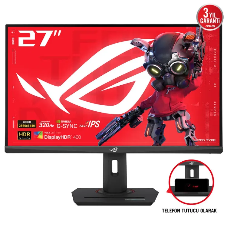 ASUS ROG Strix XG27ACMS 27 inç 320Hz WQHD Gaming Monitör