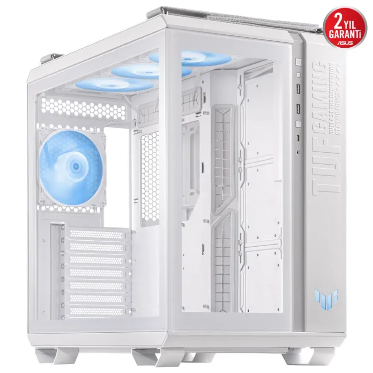 Asus TUF Gaming GT502 Plus TG Beyaz Kasa