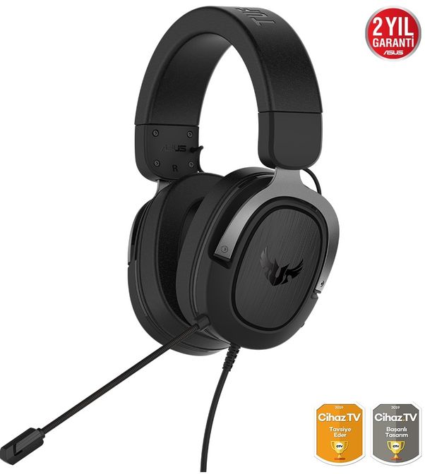 Asus TUF Gaming H3 Gun Metal 7.1 Surround Kulaklık