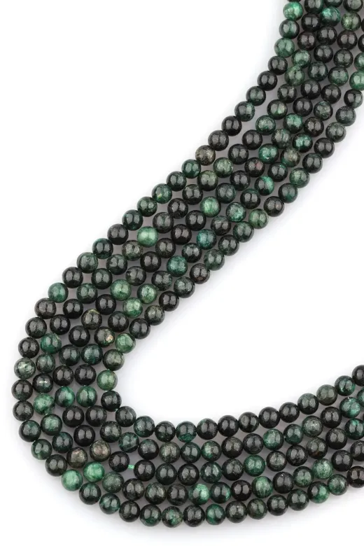 Asya Gems AYG-2303 Euklorit Doğal Taş Dizi 8 Mm Küre Kesim