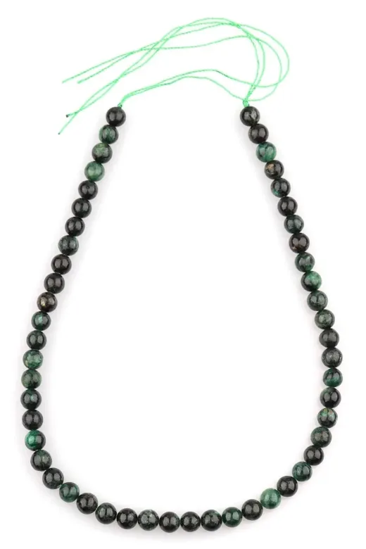 Asya Gems AYG-2303 Euklorit Doğal Taş Dizi 8 Mm Küre Kesim