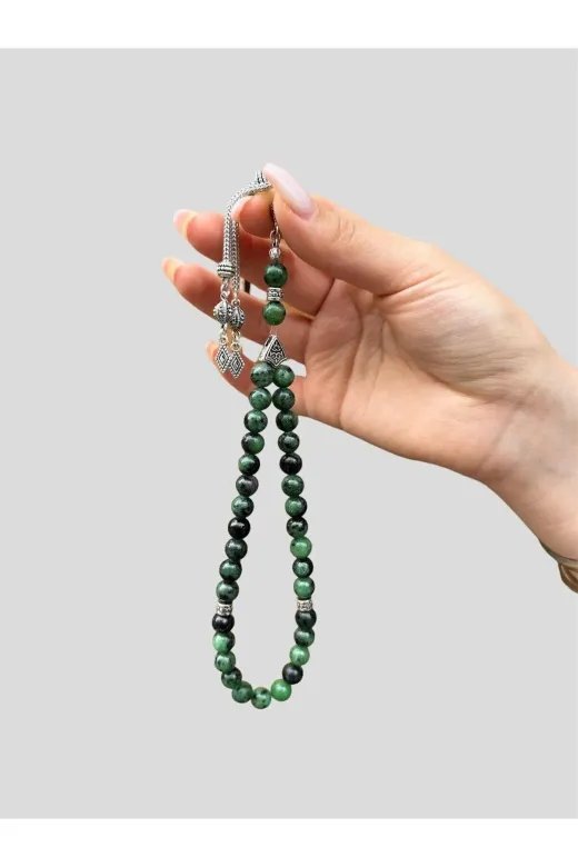 Asya Gems AYG-7696 8 Mm Küre Kesim Anyolit Doğal Taş Tesbih