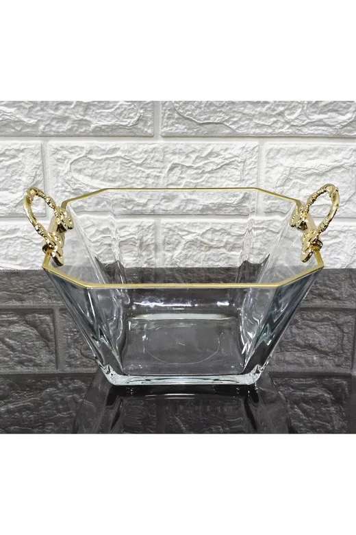atabey home krn299atabey 2'li Gold Detaylı Salata Kasesi & Sunum Kasesi-Kısır Kasesi Lav Krn299 1900 Cc