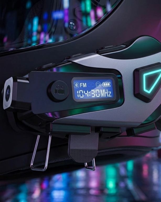 Atlasnua 126013941 Motosiklet Kask Kulaklığı Bluetooth 5.3 Kamera Ve Fm Radyo Destekli