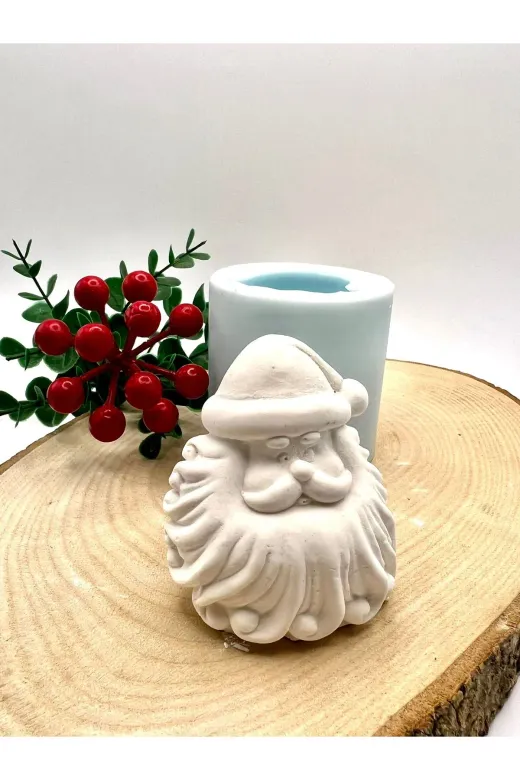 Atölye Eda Dem ssantask Sevimli Santa Silikon Kalıp