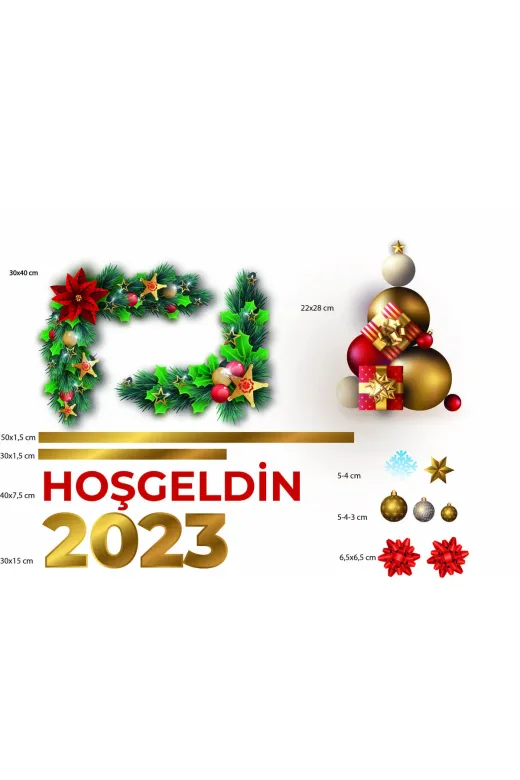 Atölye No1 STC4YB1005 Yılbaşı Sticker Seti