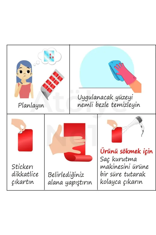 Atölye No1 STC4YB1005 Yılbaşı Sticker Seti