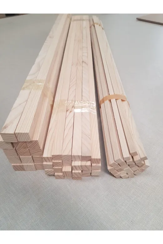 atölyebaneta 2*2*99 2 Cm(Santimetre) Kare Çıta 99 Boy 3 Adet