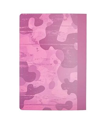 Attwood 126619801 A4 Çizgili Okul Defteri Pembe Kamuflaj 60 Yaprak