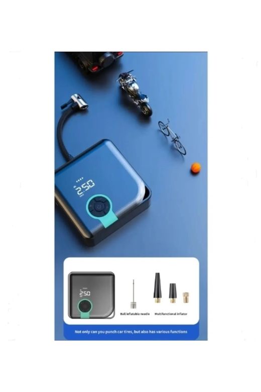 Auhma A5544 Komprasörlü Basınç Göstergeli 4000Mah Şarj Edilebilir Hava Pompası