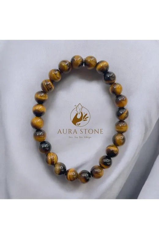 AURA STONE KG-8 Aurastone Kaplangözü 8Mm Doğaltaş Bileklik