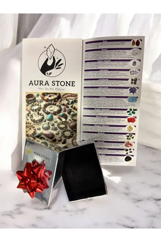 AURA STONE KLY-AİNCİ-4mm Aurastone Orijinal Okyanus İncisi Doğal Taş 4Mm Kolye