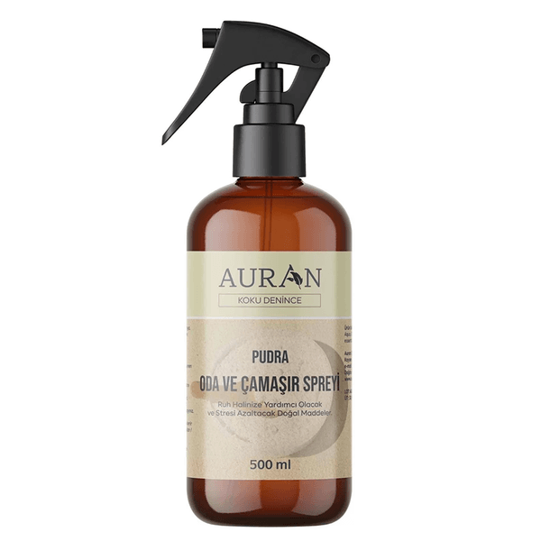 AURAN Pudra Oda ve Çamaşır Spreyi Ortam ve Kumaş Kokusu 500 ml
