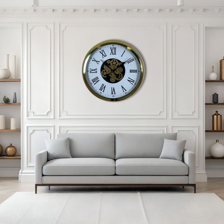 Aurelius Gold 60 Cm Çarklı Duvar Saati