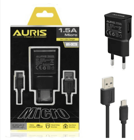 Auris Ars-Ch22B Micro Set 1.5A Şarj Cihazı