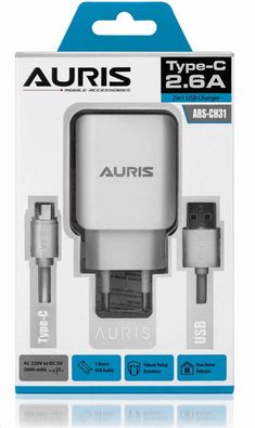 Auris Ars-Ch31 Type-C Set 2.6A Şarj Cihazı