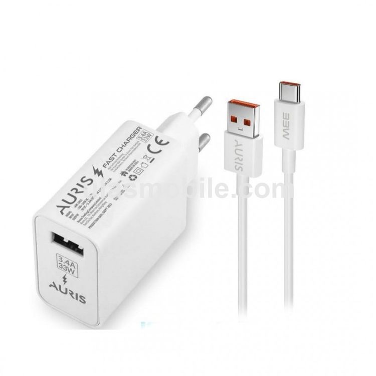 Auris Ars-Ch33 33 W Usb To Type C Kablolu Turbo Hızlı Şarj Aleti